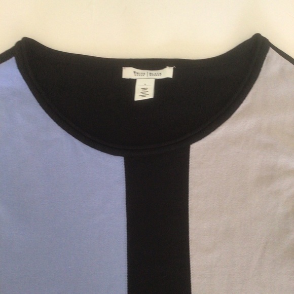 WHITE HOUSE BLACK MARKET SLEEVELESS COLOR BLOCKED SWEATER SIZE SMALL - Picture 8 of 10
